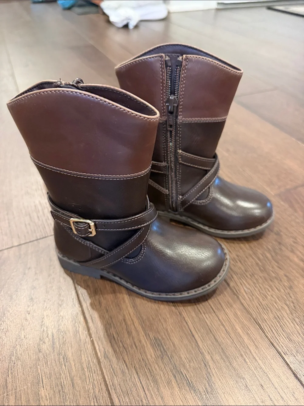 Gymboree Girls Buckle Tall Boots - Little Essentials - Brown Size 7 New C39-237